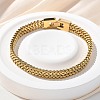 304 Stainless Steel Wheat Chain Bracelets for Women Men STAS-N117-02G-1