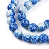 Transparent Baking Paint Glass Beads Strands DGLA-N009-10mm-07-4