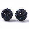 Handmade Polymer Clay Rhinestone Beads RB-T017-03-10-2