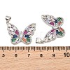 Brass Micro Pave Cubic Zirconia Pendants CU-CBA908F-05P-09-3