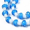 Mushroom Handmade Lampwork Beads Strands LAMP-R116-17A-3