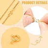 20Pcs 2 Styles Brass Spring Ring Clasps KK-YW0004-54-5