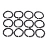 12Pcs 12 Styles 8mm Round Natural Lava Rock Constellation Beaded Bracelet Sets BJEW-JB10870-1