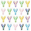 20Pcs UV Plating Opaque Acrylic European Beads OACR-TADJ0001-16Y-2