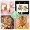 Autumn Pumpkin & Maple Leaf Carbon Steel Cutting Dies Stencils DIY-WH0309-2155-6