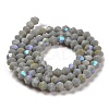 Opaque Solid Color Imitation Jade Glass Beads Strands EGLA-A039-P4mm-L14-2