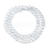 Transparent Electroplate Glass Beads Strands EGLA-F158-PL03-A-2