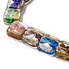 Handmade Gold Foil and Silver Foil Lampwork Beads FOIL-C001-01B-01-3
