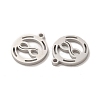 304 Stainless Steel Charms STAS-M089-50P-2
