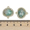 Natural Amazonite Faceted Oval Links G-B126-01G-17-3