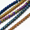 Electroplate Non-magnetic Synthetic Hematite Beads Strands G-I095-M-1