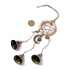 Iron Witch Bells for Door Knob for Protection HJEW-JM02203-3