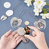 4 Sets 2 Style  Alloy Pendant Decoration Cabochon Settings AJEW-FH0002-02-3
