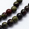 Natural Bloodstone Beads Strands G-I199-21-12mm-3