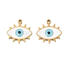 304 Stainless Steel Enamel Pendants STAS-Z190-09G-06-1