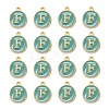 Golden Plated Alloy Enamel Charms ENAM-S118-05F-2