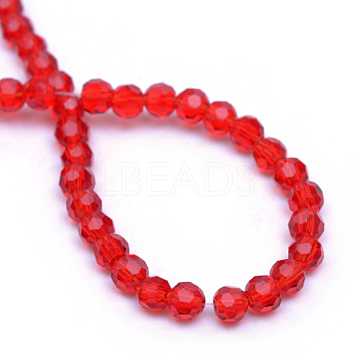 Transparent Glass Bead Strands GLAA-R166-3mm-01D-1