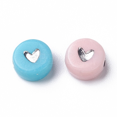 Opaque Acrylic Beads PACR-N006-50-B02-1