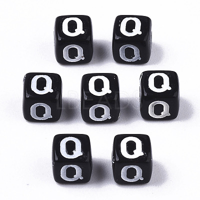 Opaque Acrylic Beads SACR-N002-01Q-1