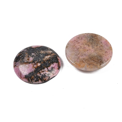Natural Rhodonite Cabochons G-H1596-FR-25mm-13-1