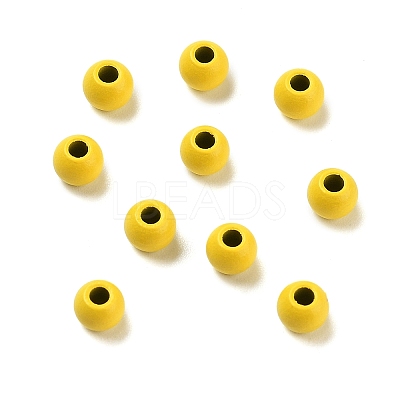 Spray Painted 202 Stainless Steel Beads STAS-G340-01F-1