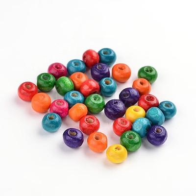Natural Maple Wood Beads X-TB10MMY-1
