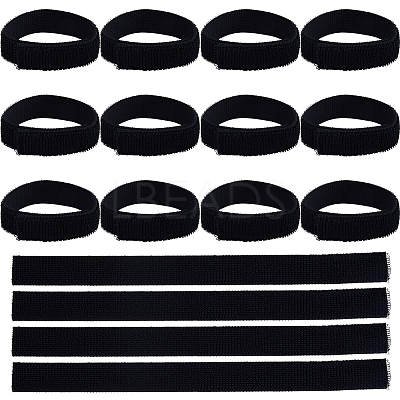 16Pcs Polyester & Nylon Elastic Straps with Hook and Loop Fastener AJEW-FH0007-61A-1