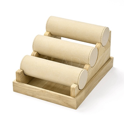 3 Layer Wood Jewelry Bracelet Displays Stands RDIS-K003-02B-1