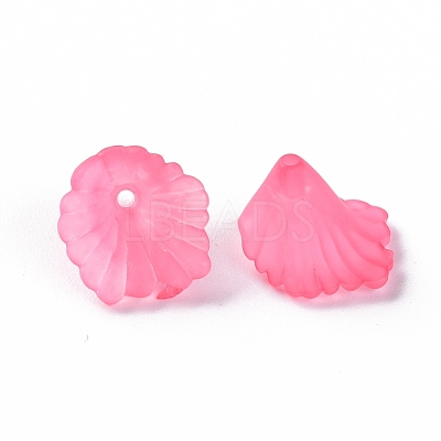Frosted Acrylic Bead Caps MACR-S371-10A-704-1