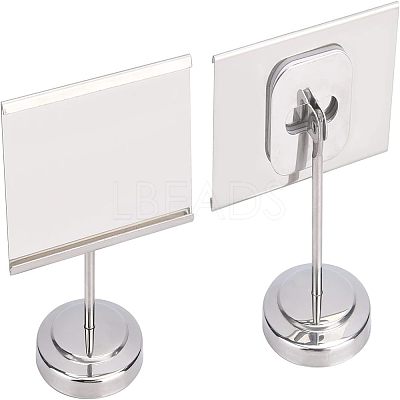 430 Stainless Steel Business Card Holder ODIS-WH0030-02-1