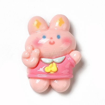 Cartoon Opaque Resin Cabochons RESI-C030-02D-1