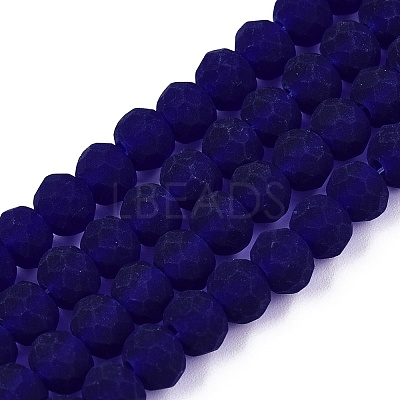 Transparent Glass Beads Strands EGLA-A044-T6mm-MD06-1