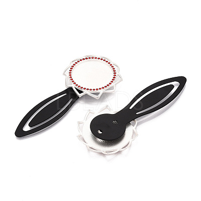 Alloy & Iron Bookmark Cabochon Settings PALLOY-N184-10S-1