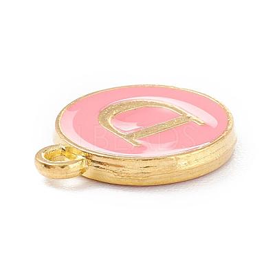 Golden Plated Alloy Enamel Charms ENAM-Q437-14D-1