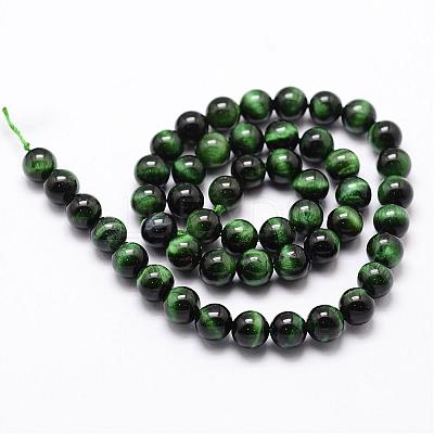 Natural Tiger Eye Bead Strands G-D840-54-6mm-01-1