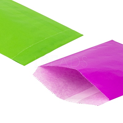 80Pcs 8 Colors Eco-Friendly Kraft Paper Bags CARB-LS0001-03-1