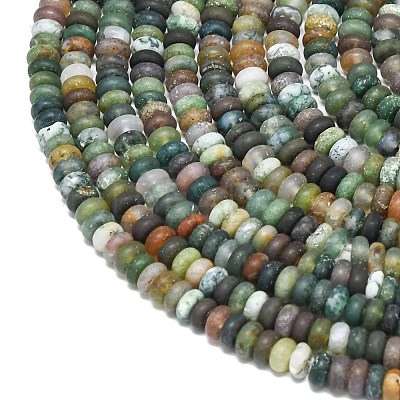 Natural Indian Agate Beads Strands G-P575-A08-4x2mm-1