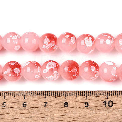 Baking Paint Glass Beads Strands DGLA-N015-10mm-03-1