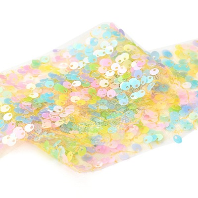 Polyester Elastic Sequin Ribbons OCOR-L045-A12-1
