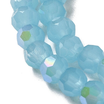 Imitation Jade Glass Beads Strands EGLA-A035-J4mm-L04-1