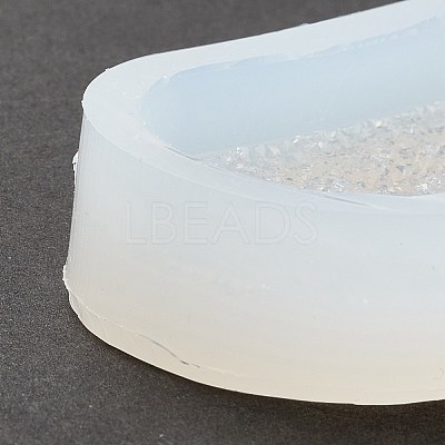 Imitation Embedded Rhinestone Rounded Rectangle Pendant Silicone Molds DIY-I090-13-1