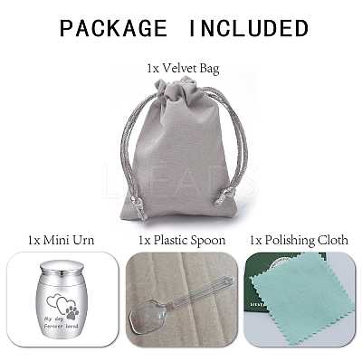 Stainless Steel Cremation Urn AJEW-CN0001-91A-1
