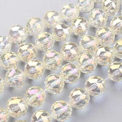 Electroplate Glass Bead Strands EGLA-J140-FR02-16mm-1
