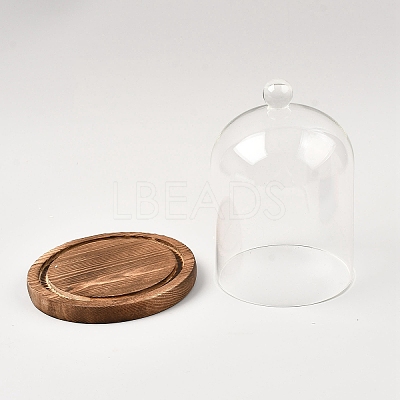 Arch Glass Dome Cover AJEW-WH0481-606H-1