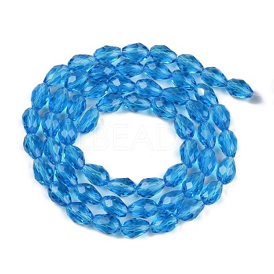 Transparent Glass Beads Strands EGLA-N013-T6mm-D17-1