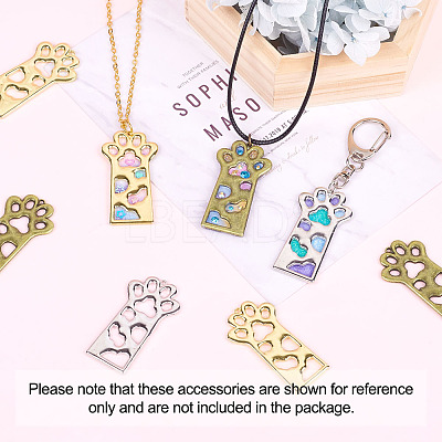 Open Back Bezel Pendants X-PALLOY-TAC0010-08KCG-1