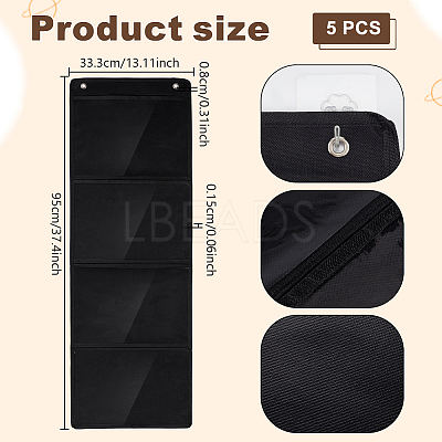 Cloth Hanging Storage Bags AJEW-WH0752-210G-1-1