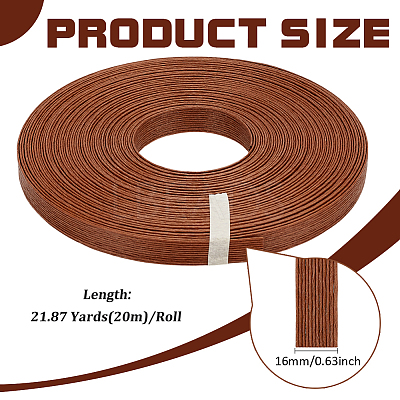 20M Handmade Woven Paper Rattan OCOR-WH0101-34C-1