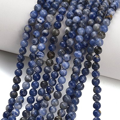 Natural South Africa Sodalite Beads Strands LS-G-S259-35-4mm-1
