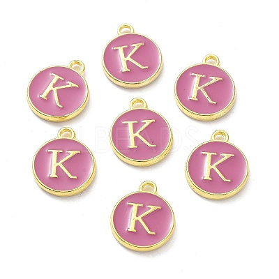 Golden Plated Alloy Enamel Charms ENAM-XCP0001-13K-1